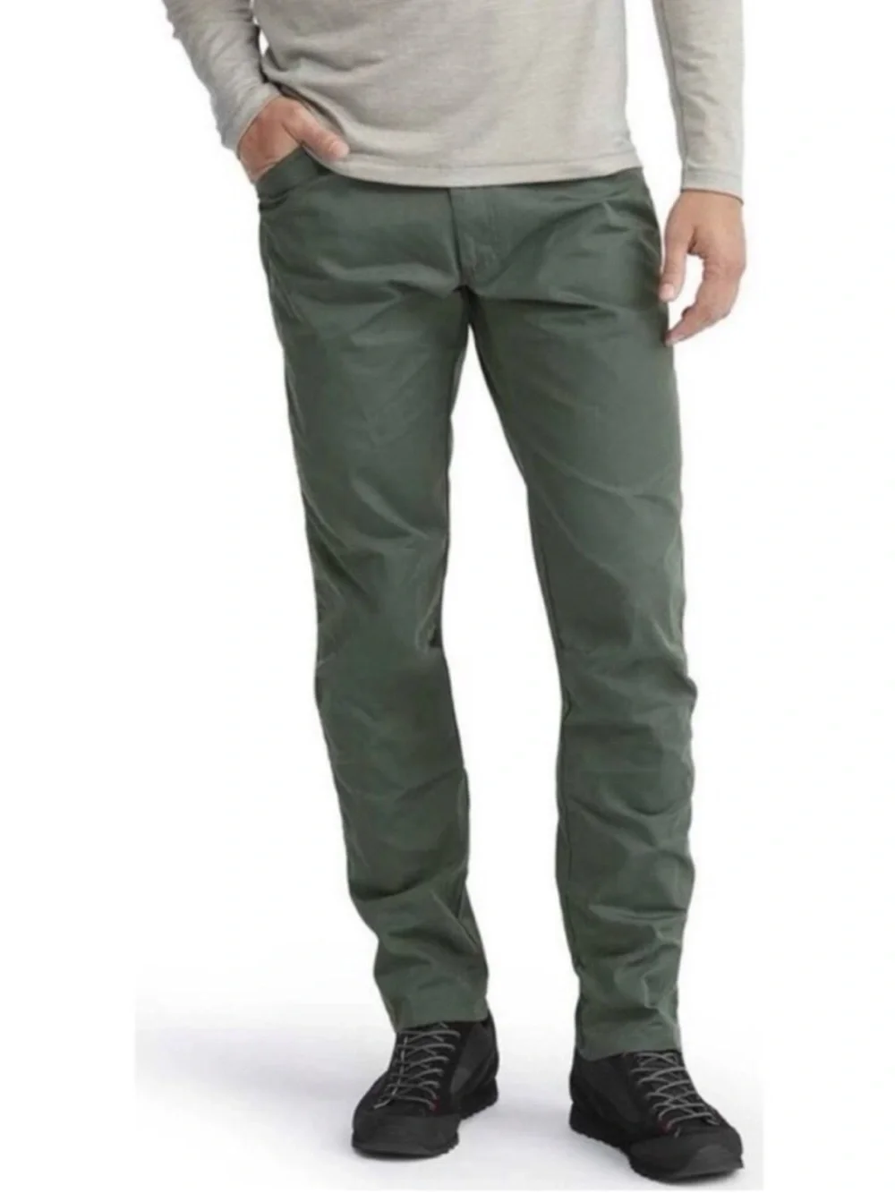 Fjallraven Men’s High Coast Trousers Bottoms Khaki Rewaxable G-1000 Waterproof